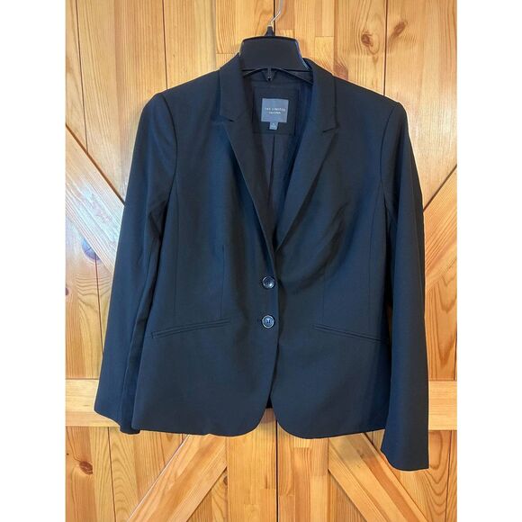 The Limited Womens Lined 2 Button Blazer Black Pockets Size 8 (5358) - Picture 2 of 7